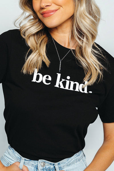 Be Kind. T-Shirt Black Shirts Selfawear 