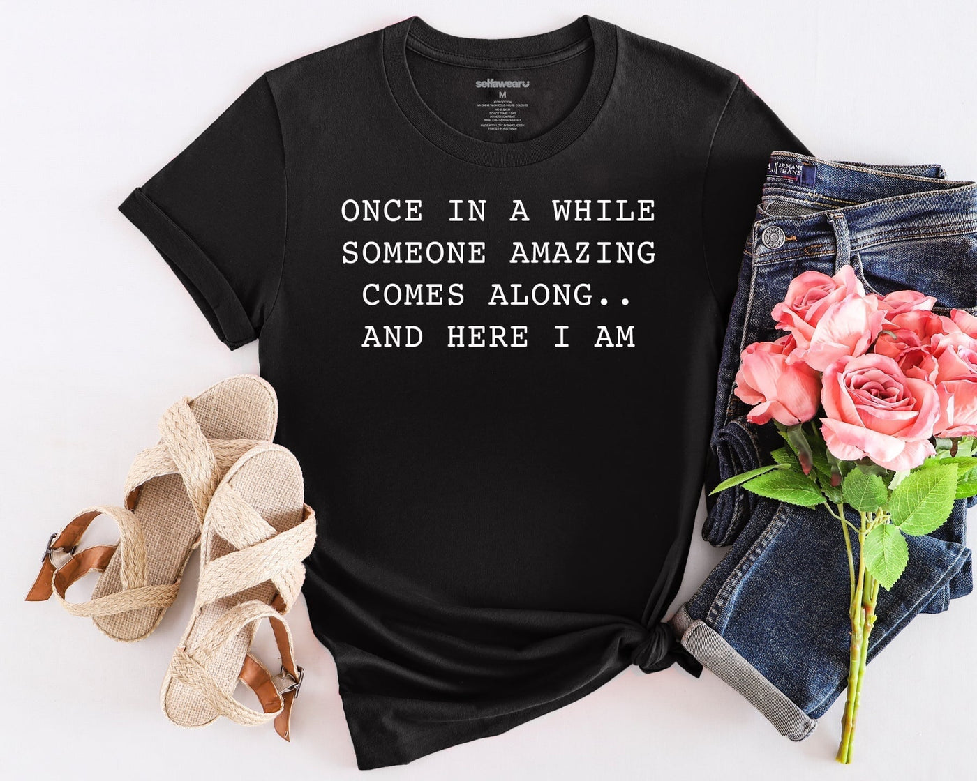 Once In A While T-Shirt Black Shirts Selfawear 