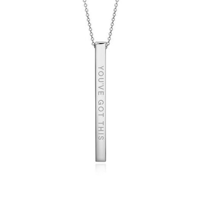 "You've Got This" Bar Necklace Bar Necklace Selfawear 