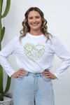 Adventure Awaits Long Sleeve T-Shirt White
