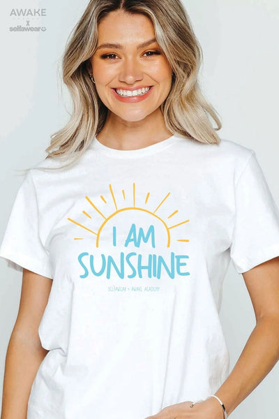 AWAKE ACADEMY COLLAB - "I am Sunshine" - T-Shirt White Shirts Selfawear 