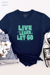 AWAKE ACADEMY COLLAB - Classic Live. Learn. Let Go T-Shirt Navy