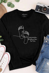 AWAKE ACADEMY COLLAB - Be Where Your Feet Are Long Sleeve T-Shirt Black