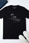 AWAKE ACADEMY COLLAB - Be Where Your Feet Are T-Shirt Black
