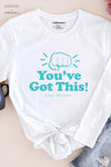 AWAKE ACADEMY COLLAB - Classic You've Got This Long Sleeve T-Shirt White