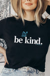 Be Kind Butterfly T-Shirt Black