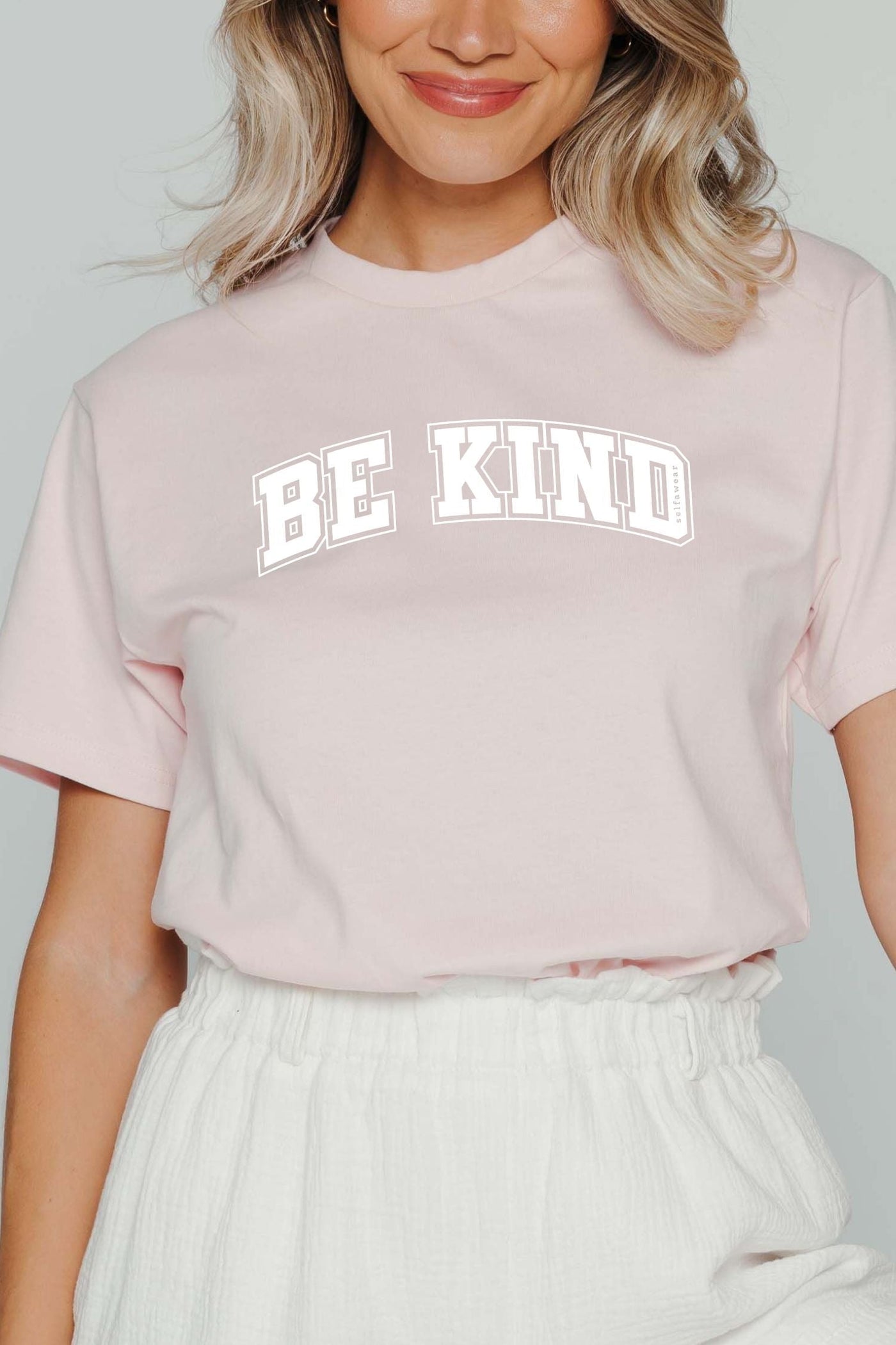 Be Kind College T-Shirt Pink Shirts Selfawear 