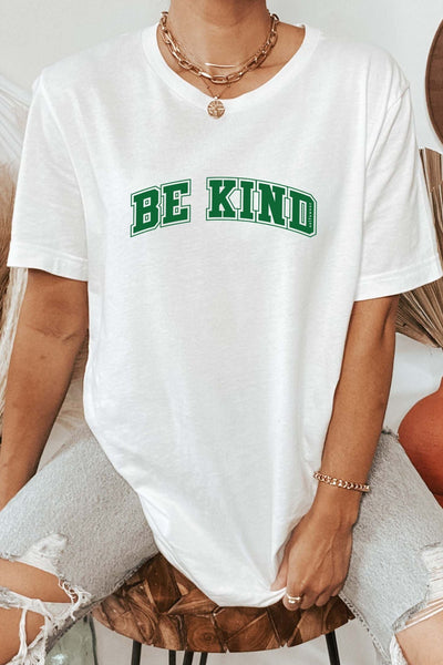 Be Kind College T-Shirt White Shirts Selfawear 