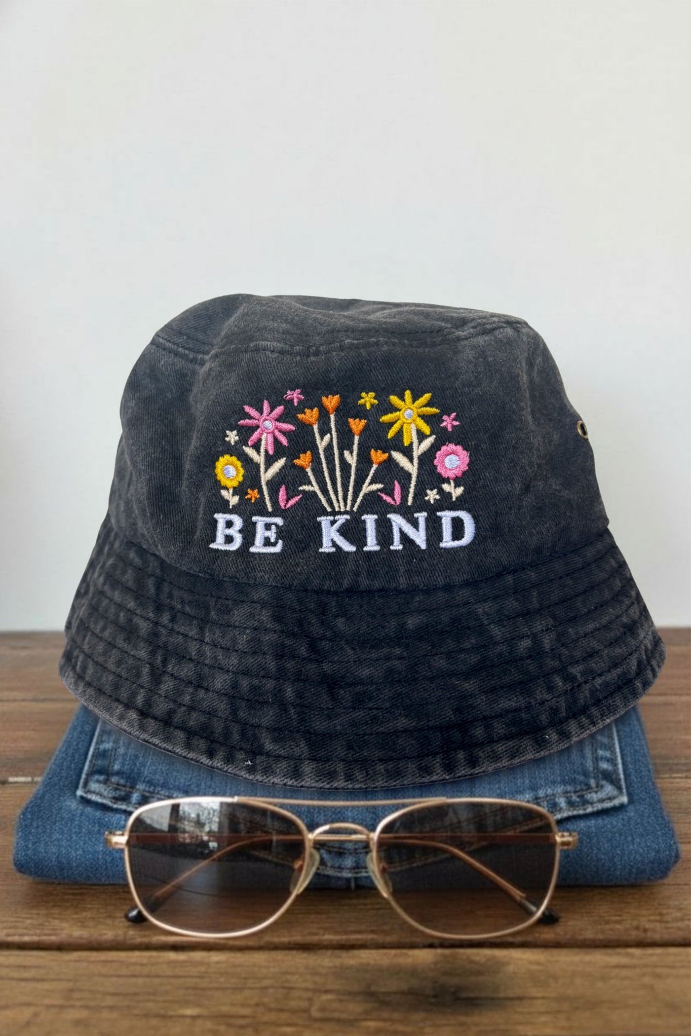 Be Kind Flower Bucket Hat Caps Selfawear 