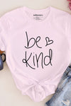 Be Kind Heart T-Shirt Pink