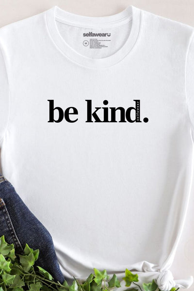 Be Kind. Long Sleeve T-Shirt White Long Sleeve Shirts Selfawear 