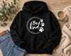 Be Kind Paw Hoodie Black
