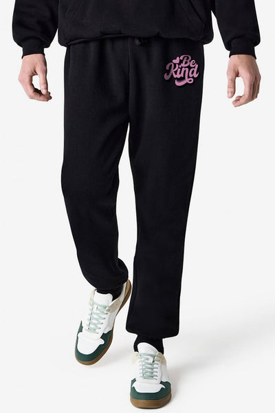 "Be Kind" Sweatpants Black Sweatpants Selfawear 