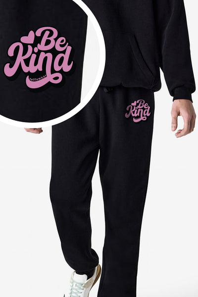 "Be Kind" Sweatpants Black Sweatpants Selfawear 