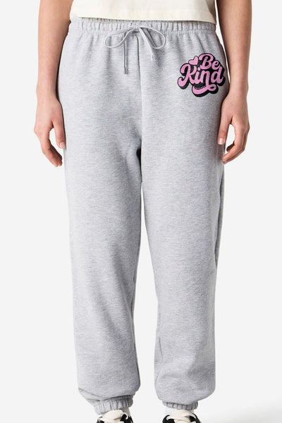 "Be Kind" Sweatpants Grey Sweatpants Selfawear 