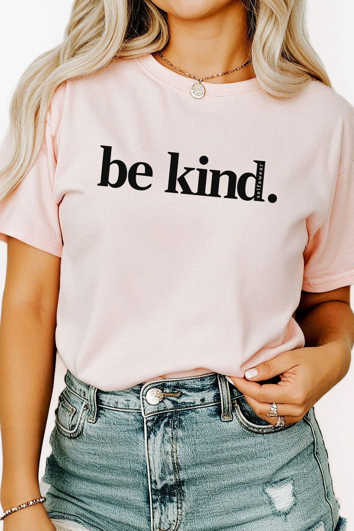 Be Kind. T-Shirt Pink Shirts Selfawear 