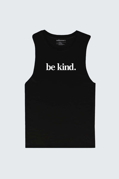 Be Kind Tank Top Black Shirts Selfawear 