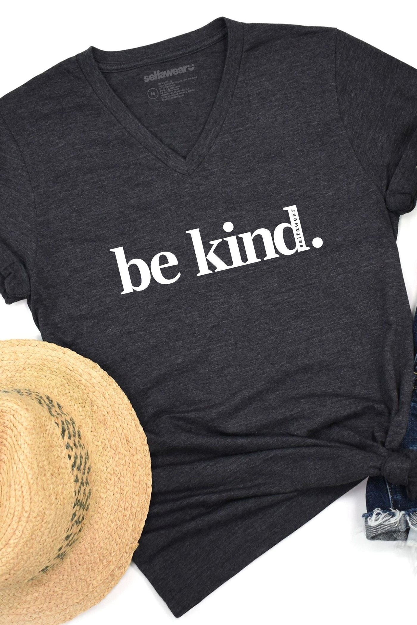 Be Kind V-Neck T-Shirt Ashe V-Necks Selfawear 