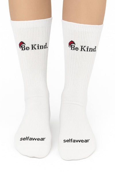 "Be Kind" Xmas Sports Sock Socks Selfawear 