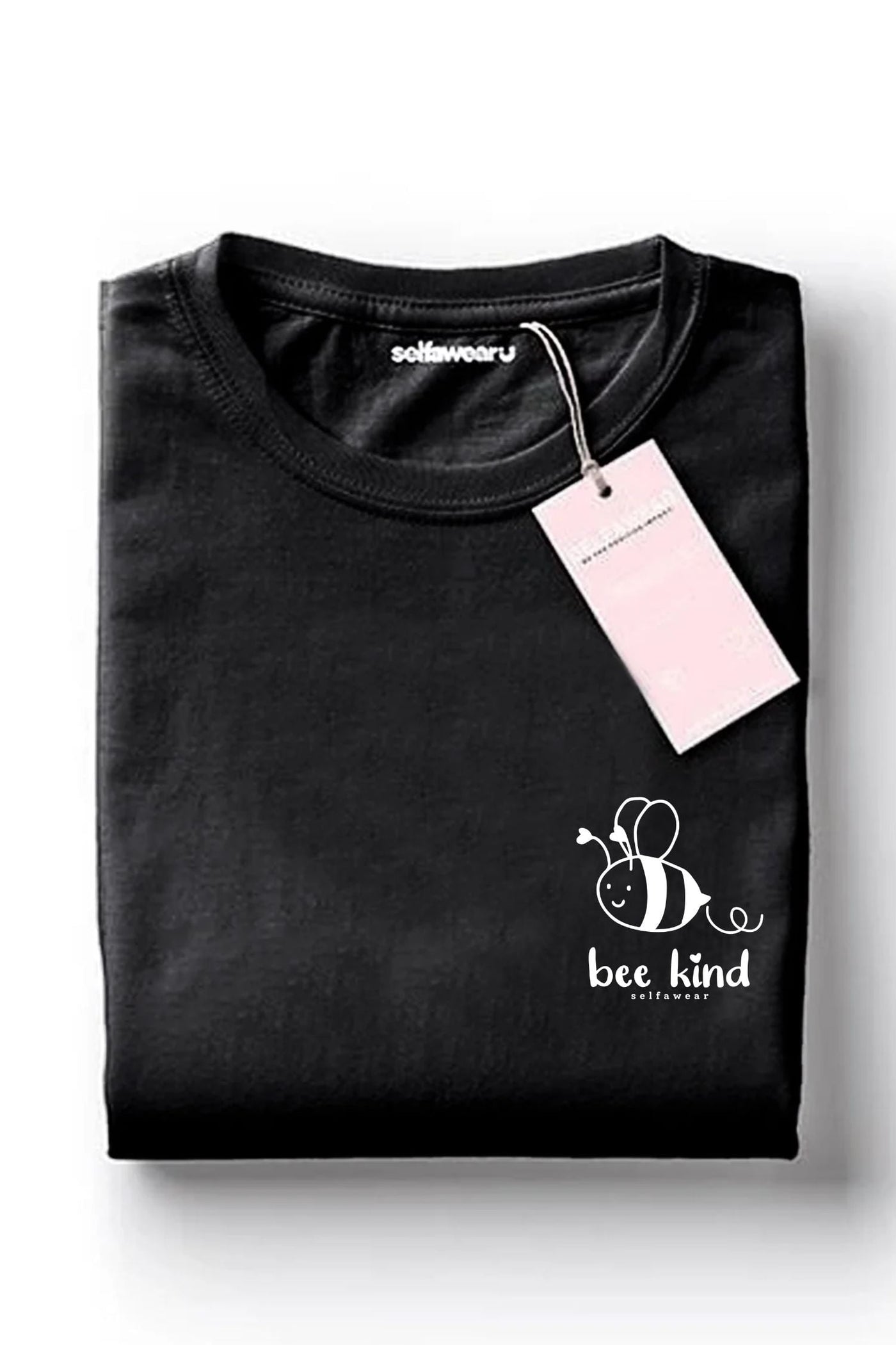 Bee Kind T-Shirt Black Shirts Selfawear 