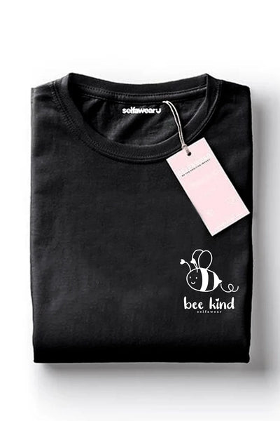 Bee Kind T-Shirt Black Shirts Selfawear 