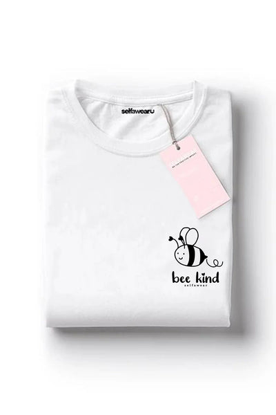 Bee Kind T-Shirt White Shirts Selfawear 
