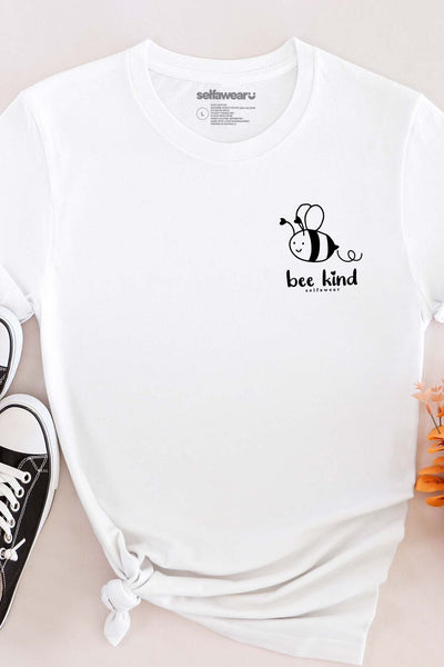 Bee Kind T-Shirt White Shirts Selfawear 