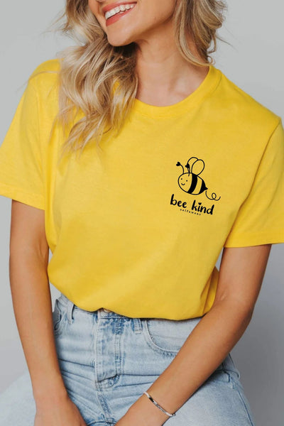 Bee Kind T-Shirt Yellow Shirts Selfawear 