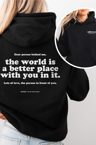Better Place Hoodie Black Hoodie Selfawear 
