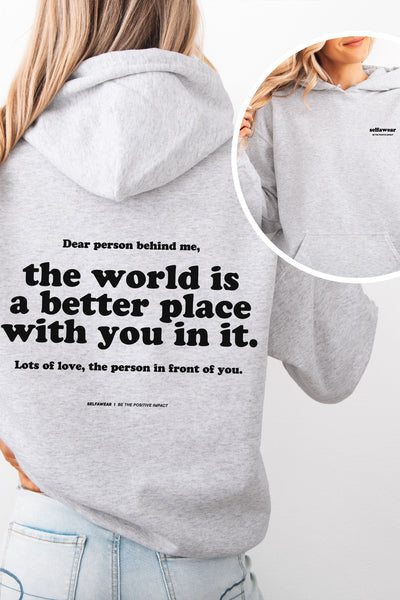 Better Place Hoodie Grey Shirts Selfawear 