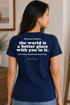 Better Place V-Neck T-Shirt Navy