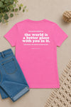 Better Place V-Neck T-Shirt Pink