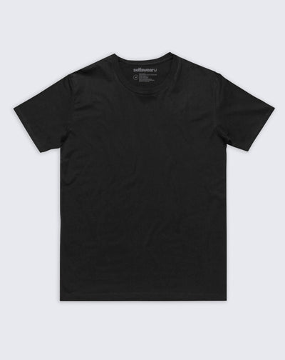 Black - Blank Classic Tee Shirts Selfawear 