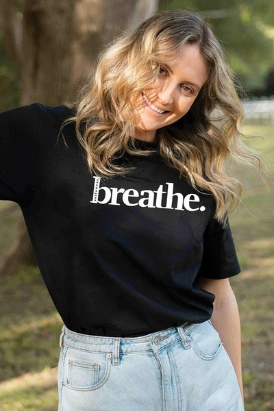 Breathe. T-Shirt Black Shirts Selfawear 