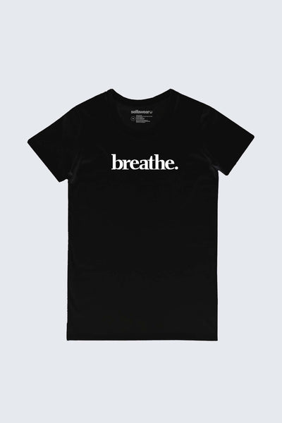 Breathe Tapered T-Shirt Black Shirts Selfawear 