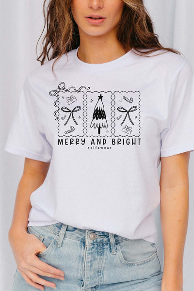 Bright Xmas T-Shirt White Shirts Selfawear 