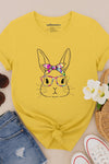 Bunny with glasses T-Shirt Yellow