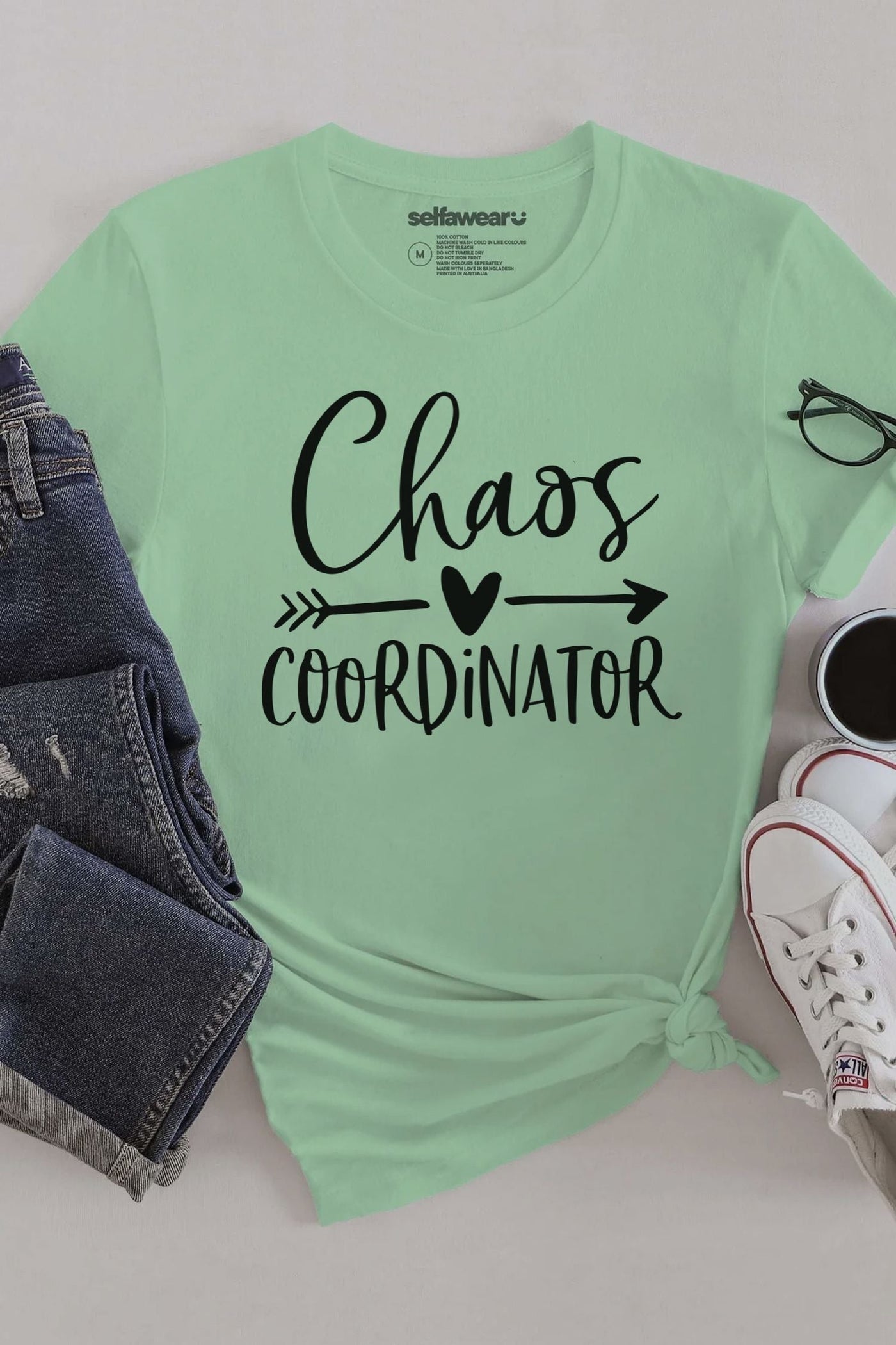 Chaos Coordinator T-Shirt Matcha Shirts Selfawear 