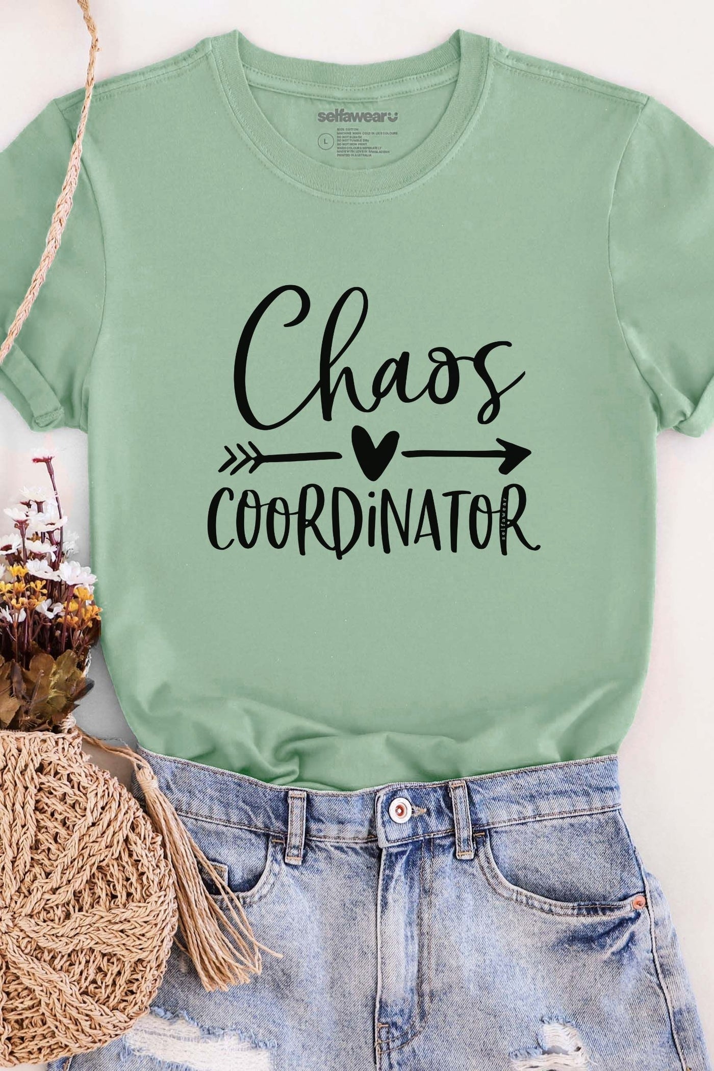 Chaos Coordinator T-Shirt Matcha Shirts Selfawear 
