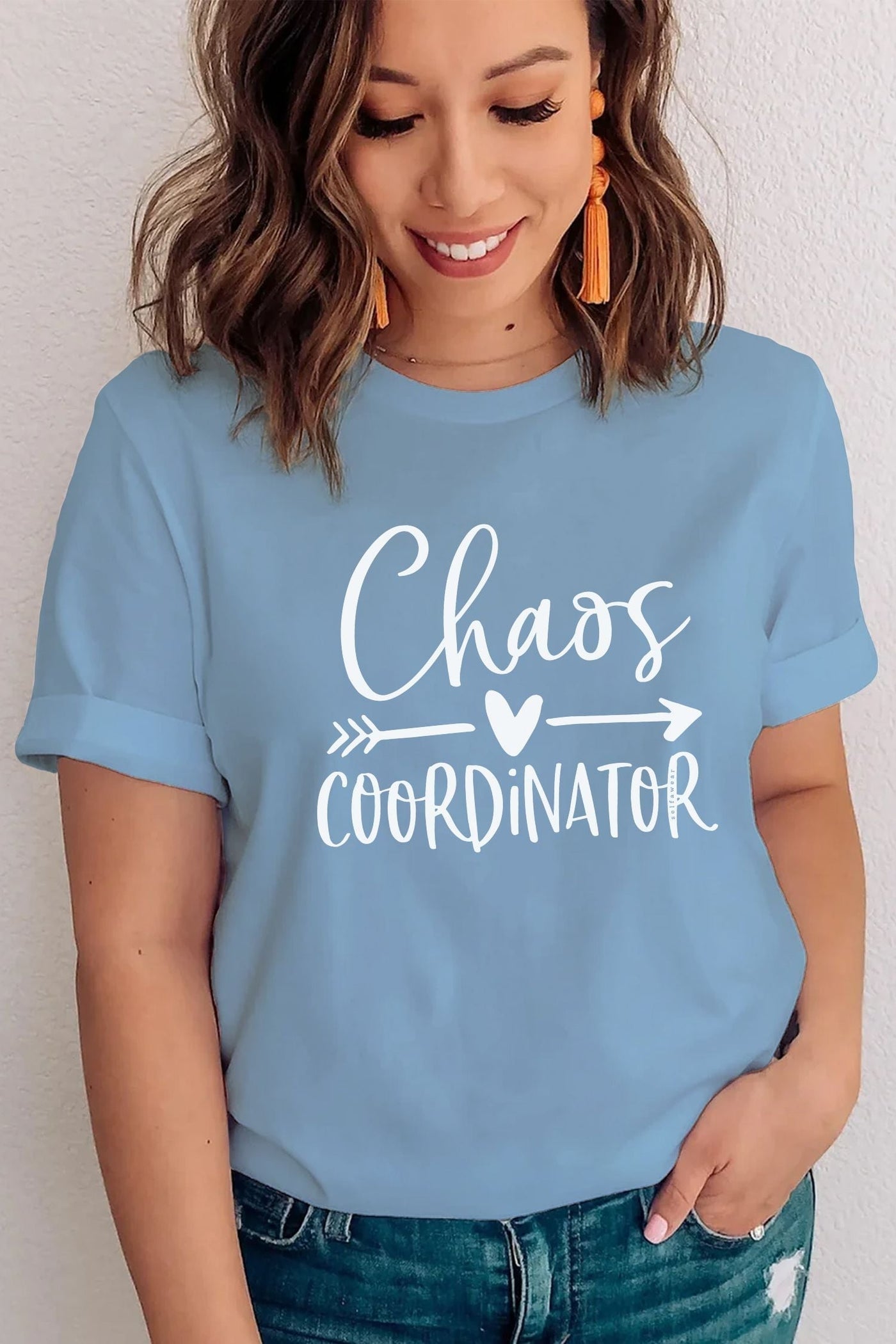 Chaos Coordinator T-Shirt Sky Blue Shirts Selfawear 