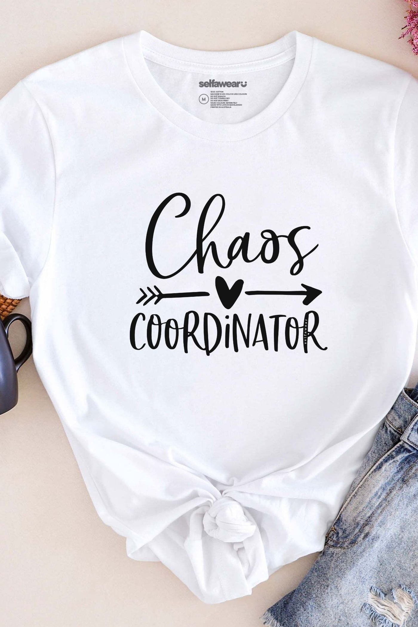 Chaos Coordinator T-Shirt White Shirts Selfawear 