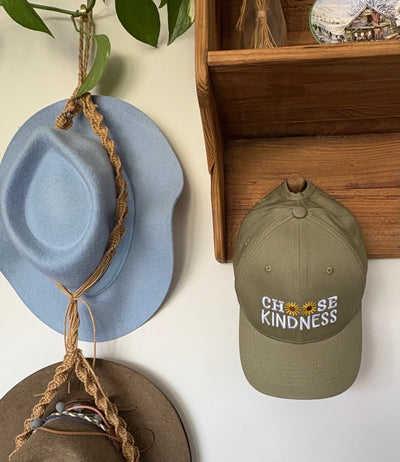 Choose Kindness Pony Tail Cap Caps Selfawear 