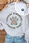 Choose Paws Hoodie Grey