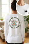 Choose Paws Long Sleeve T-Shirt White
