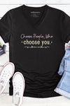 Choose People V-Neck T-Shirt Black