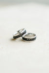 Cuban Chain Spinning Anxiety Ring - Obsidian