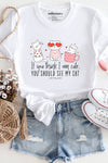 Cute Cat T-Shirt White