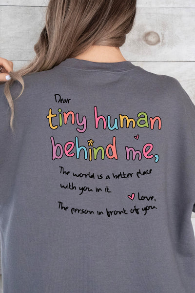 Dear Tiny Human Sweatshirt Charcoal Sweatshirt Selfawear 