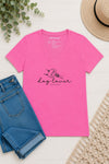 Dog Lover V-Neck T-Shirt Pink