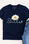 Don't Forget To Smile T-Shirt Navy